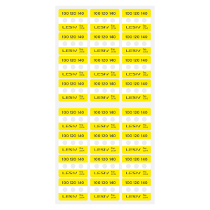 Термоиндикатор Lesiv L-Mark 3T - 100-120-140°С, цвет - желтый