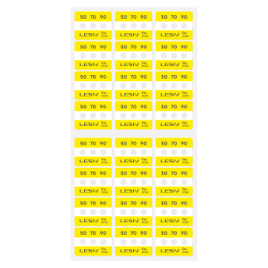 Термоиндикатор Lesiv L-Mark 3T - 80-120-150°С, цвет - желтый