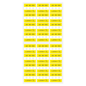 Термоиндикатор Lesiv L-Mark 3T - 60-80-100°С, цвет - желтый