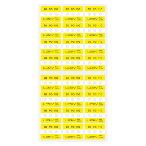 Термоиндикатор Lesiv L-Mark 3T - 70-90-110°С, цвет - желтый