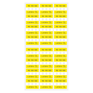 Термоиндикатор Lesiv L-Mark 3T - 90-110-130°С, цвет - желтый